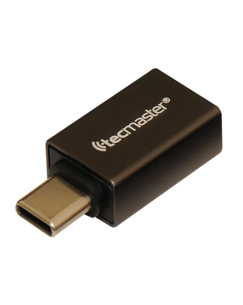Tecmaster Adaptador OTG Tipo-C a USB-A-3.0 Hembra-Aleación de Aluminio