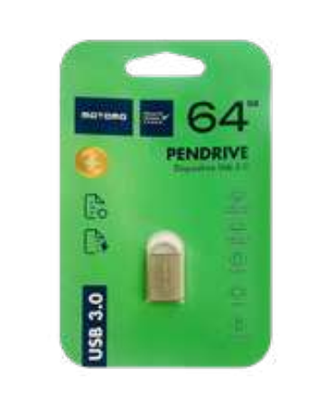 Pendrive Motomo 64 GB 3.0 ALMPEND03 Nano Metal
