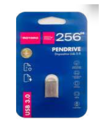Pendrive Motomo 256 GB 3.0 ALMPEND05  Nano Metal