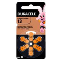 Pila Duracell Audiologica 13 X6