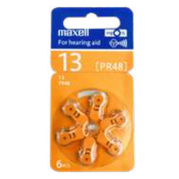Pila Maxell 13 PR48 x 6 pcs Audiologica